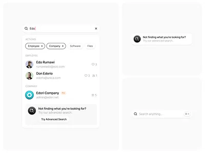 Search Something 🔍 clean components dashboard design explore filter find icon interface minimal modal popup related results saas search simple tags ui website