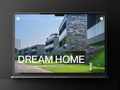 Dream Home - Real Estate Landing Page apartment book booking clean design landing landing page property real estate real estate web realestate ui ui design uiux ux web web design website