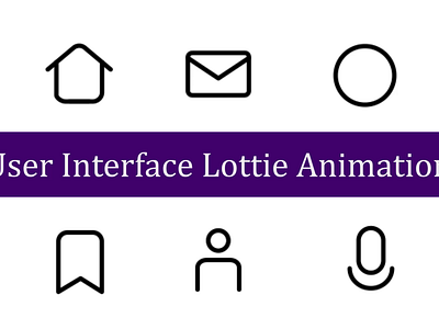 User Interface Animated Icon 2d 2d animation animation battery animation bookmark animation design email graphic design grid home animation icon illustration lottie microphone animation trash bin animation uiux user animation user interface vector volume