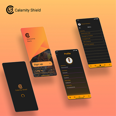 Calamity Shield: A Disaster Management App calamityshield designcompetition disastermanagement figma graphicdesign mobileappdesign uidesign