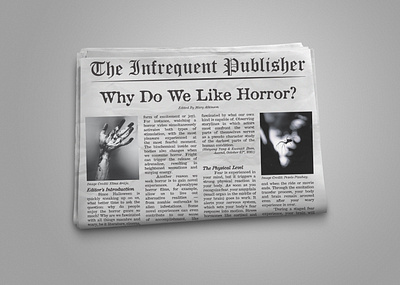 Horror Tabloid design graphic design horror layout layout design mockup tabloid typography