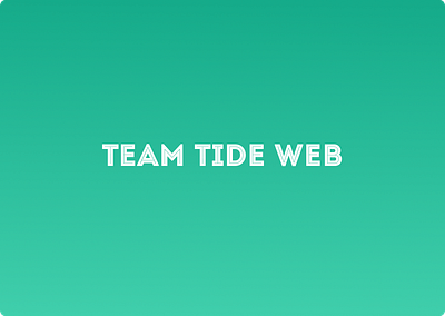 Team Tide Web ui ux webdesign