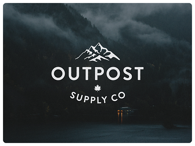 Outpost Supply Co – For Sale adventure branding explore for sale identity leaf logo maple mountain nature