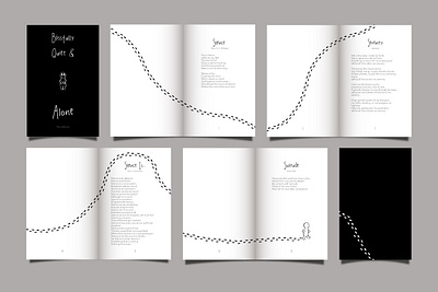 Poetry Chapbook chapbook design graphic design illustration layout mockup poetry