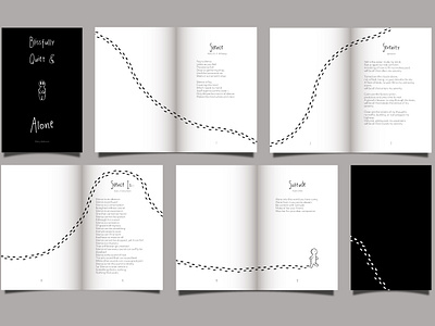 Poetry Chapbook chapbook design graphic design illustration layout mockup poetry