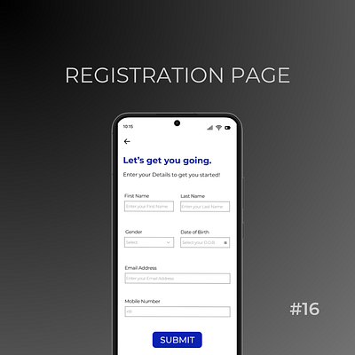 Daily UI Dau-16/100: Registration From dailyui day 16 design designchallenge designing ui uiuxdesign ux