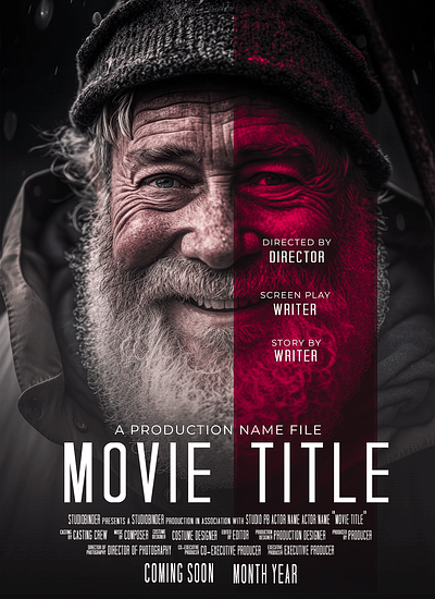 Movie Poster Design banner branding color contrast gradient graphic design movie poster photoshop poster typography