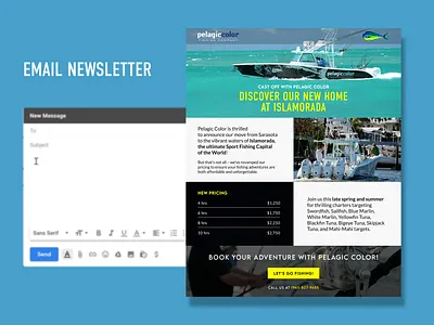Email Design for Fishing Company design email design graphic design ui
