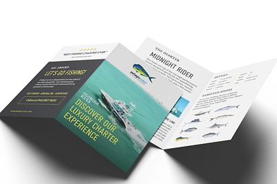 Fishing Company Flyer Design graphic design