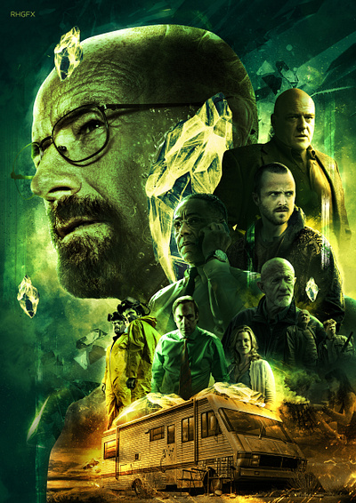 Breaking Bad | 15 years Tribute Poster | Fan Art movie design movie poster netflix poster poster design