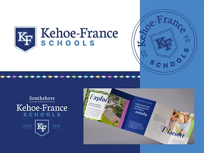 School Logo Design - Kehoe-France branding design graphic design logo