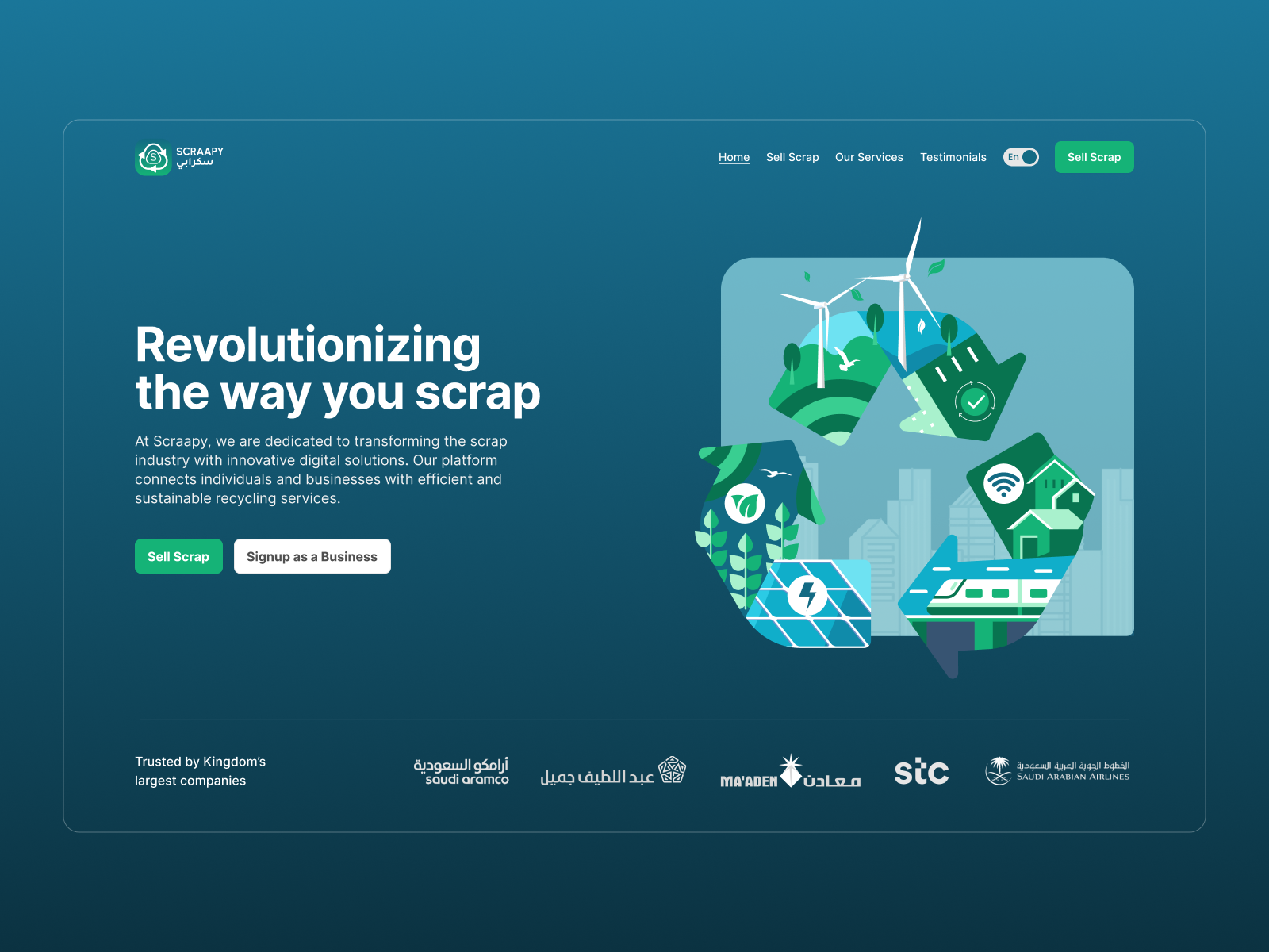 Scrappy - Website recycle recycling scrap ui ui design uiux design website design