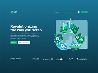 Scrappy - Website recycle recycling scrap ui ui design uiux design website design