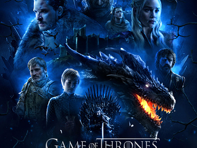 Game of Thrones - Tribute Posters movie design movie poster netflix netflix poster poster design