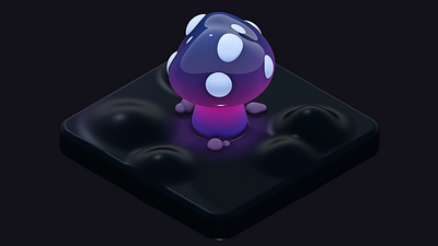 Project Neo Mushroom Exploration 3d adobe animation bioluminescent mushroom night project neo