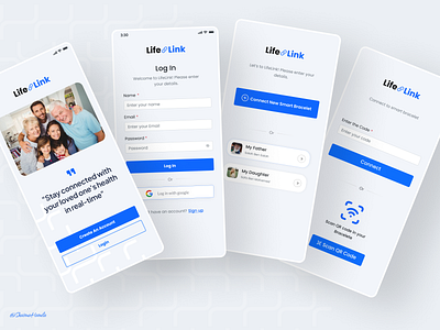 LifeLink -- a mobile app app app design mobile mobile app ui ux