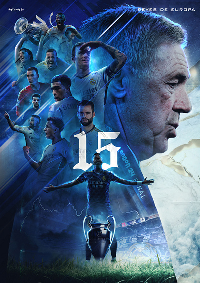 Real Madrid - Kings of Europe | Champions League 2024 football design football poster real madrid sports design sports poster