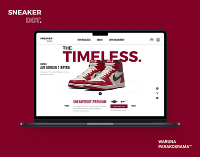 Sneaker Subscription Service | Landing Page Design homepage interface jordan landing page nike product service sneaker subscription ui ux