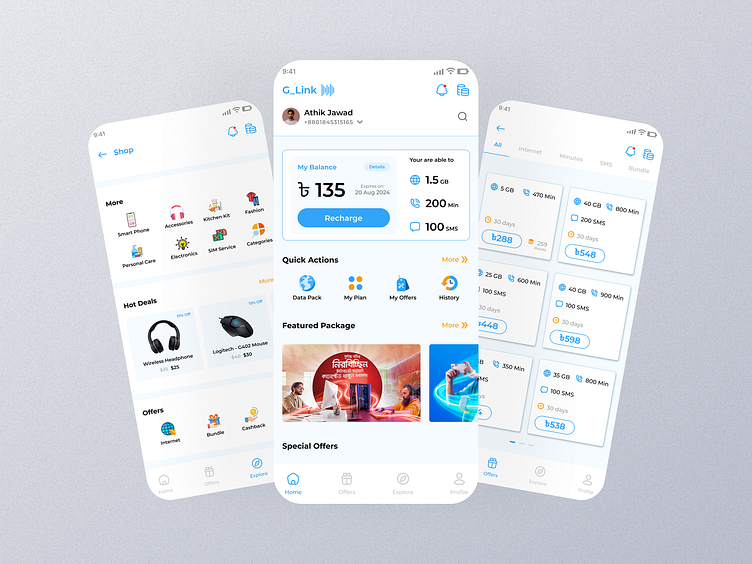 G_Link App UI/UX Design by Athik Jawad on Dribbble