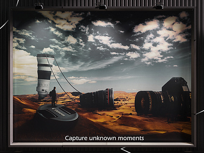 Canon Advertising Photomontage adobephotoshop graphic design photomontage posterdesign