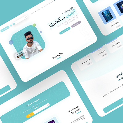 Armin Eskandari's course sales website design ui uiux ux webdesign website