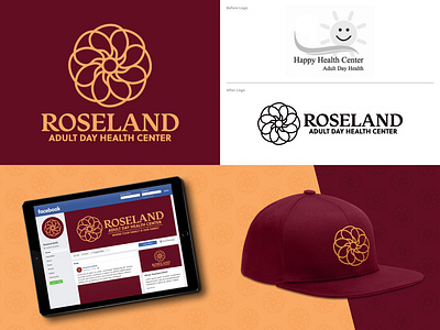 Roseland Adult Day Health Center - Recap adult brand brand design brand identity branding daycare graphic design health health center healthcare learn logo design logo logo design logos massachusetts nursing roseland taunton visual identity wellness