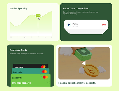 WIP [Bento cards for Bankswift] bento design graphic design illustration landing page ui uiux ux web web design website design