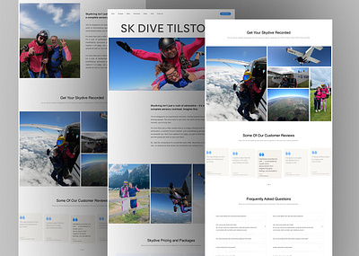 Sky Dive - Website design - Creasions ui