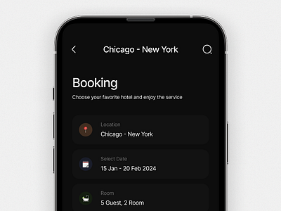 Booking 3d animation app booking branding dates graphic design guests location logo motion graphics rooms select travel ui ui design uidesign uikit uiux usa