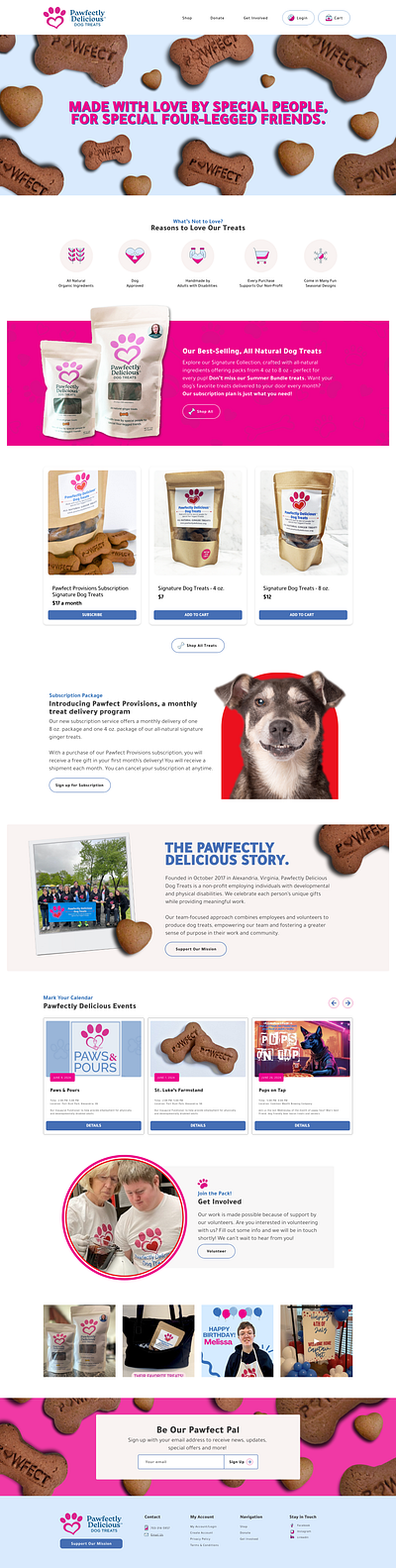 Pawfectly Delicious Website Redesign