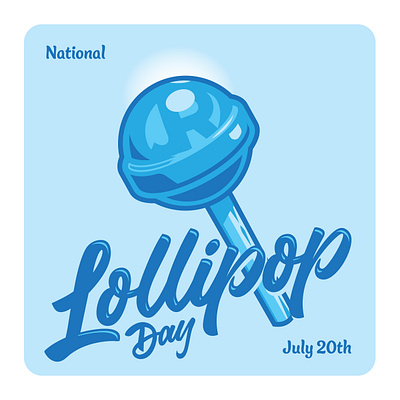 National Lollipop Day design graphic design illustration illustrator lollipop typography vec vector