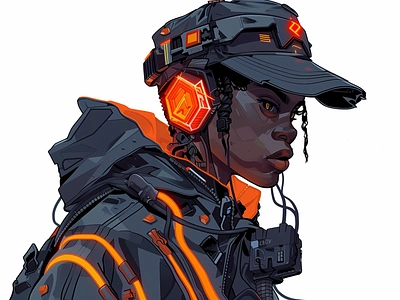 CyberPunk Soliders Bust Shot 2d adobe illustration anime character design cyberpunk cyberpunk art fashion design illustration solider