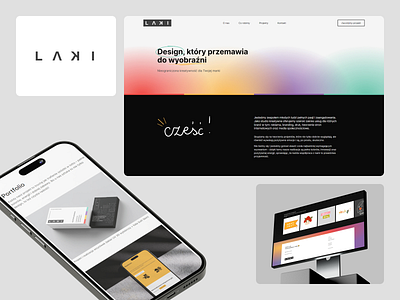 LAKI Design - Creative Studio Website & Branding branding creative creative studio creative studio portfolio design desktop logo mobile onepage portfolio portfolio website responsive showcase ui ui design ux ux design visual design webdesign website