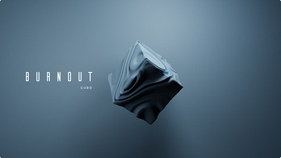 Cube burnout website idea 3d animation branding ui