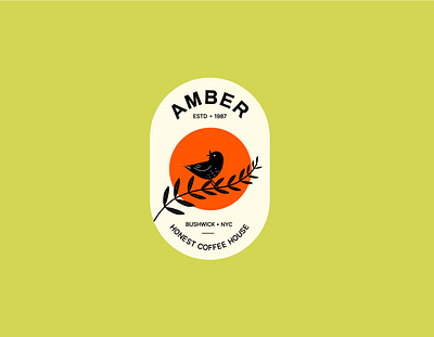 Amber Coffee Roasters branding graphic design illustration logo typography vector