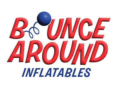 Bounce Around Inflatables Logo Practice branding design graphic design illustration logo typography vector