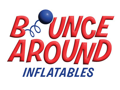 Bounce Around Inflatables Logo Practice branding design graphic design illustration logo typography vector