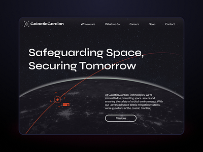 Landing Page aerospace dailyui landing page