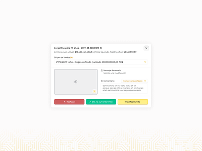 Money Limit - Manteca design desktop limit modal money transaction ui ux