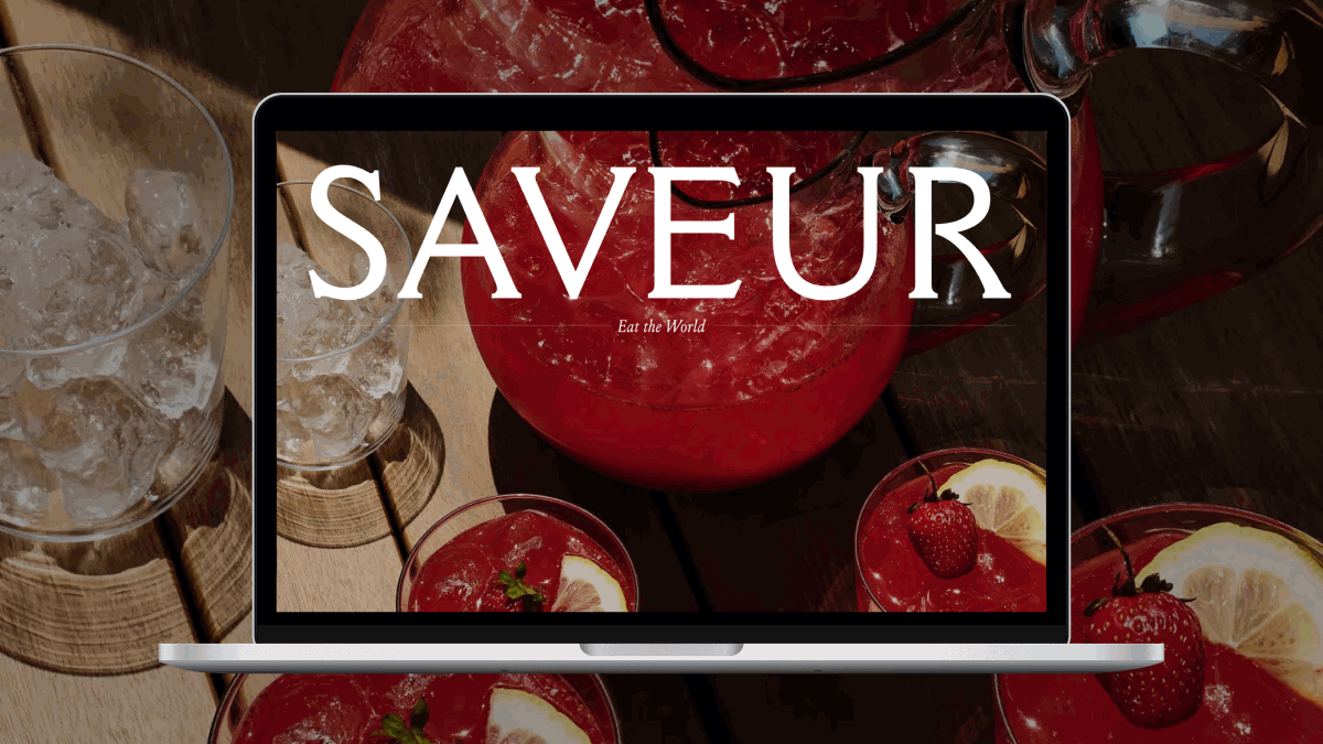 Saveur food layout magazine nyc publication recipes ui web design