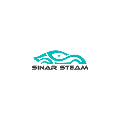 SS AND CAR LOGO FOR SINAR STEAM AUTODETAILING COMPANY LOGO