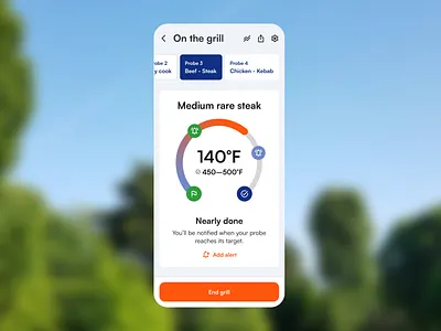Smart Home Mobile Apps: From BBQ Grilling to Smart Thermostats app family branding design design agency design system intuitive iot mobile app smart home smart home app temperature probe ui ux