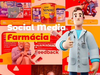 Social Media - Farmácia graphic design