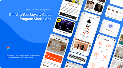 Loyalty Mobile App - User-Friendly Rewards, Vouchers, Badges android app badges creativerafat customer designinspiration graphic design ios loyalty saas stamcards ui user