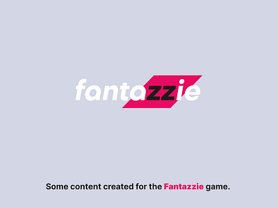 Some designs of the Fantazzie game app design product product design ui ux