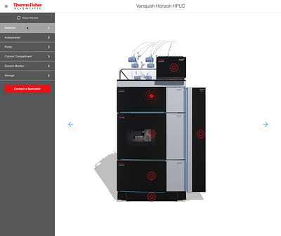 3D Product Tours 3d product 3d product tours biotechnology design ecommerce healthcare product tours thermo fisher scientific ui ux web