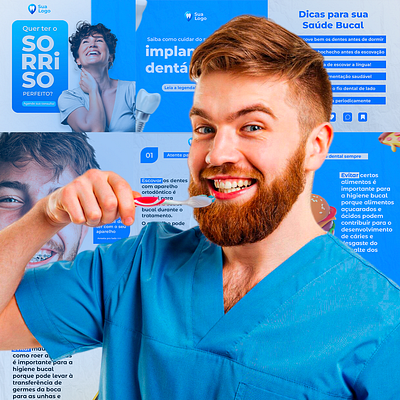 Social Media - Odontologista graphic design