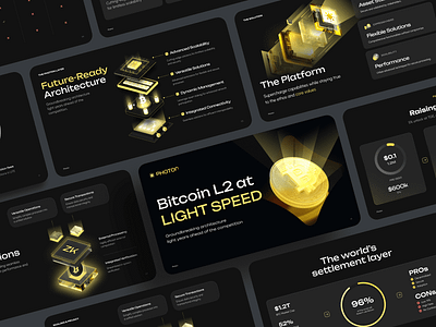 Startup Pitch Deck | Web3 | Bitcoin blockchain brand identity branding crypto cryptocurrency deck defi finance icons illustrations pitch deck pitchdeck powerpoint ppt presentation sales deck slides web web design web3