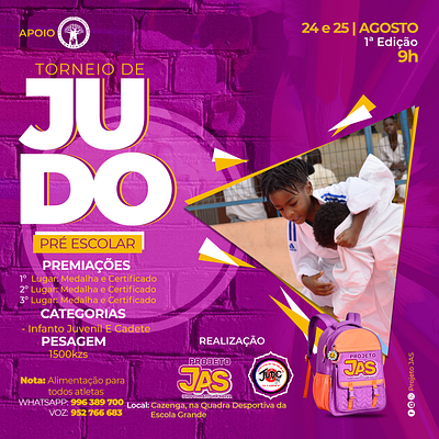 JUDO COM ATITUDE SALVA - FLYER SOCIAL MEDIA graphic design