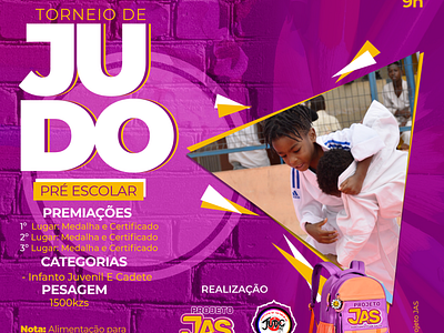 JUDO COM ATITUDE SALVA - FLYER SOCIAL MEDIA graphic design